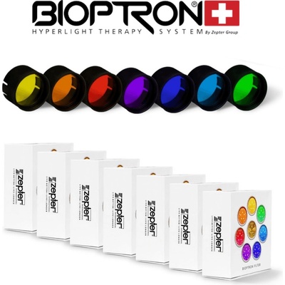 Sada terapia farbami 7ks biolampa Zepter BIOPTRON Medall