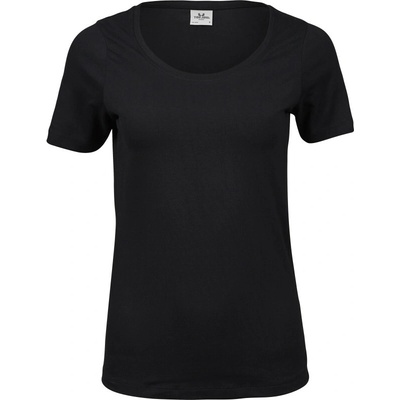 TeeJays Tričko TJ 450, elastické, krátký rukáv, dámské - AKCE! COT18045000204-black XL Černá