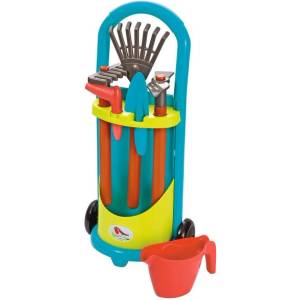 Ecoiffier Количка с градински инструменти и лейка (4339)