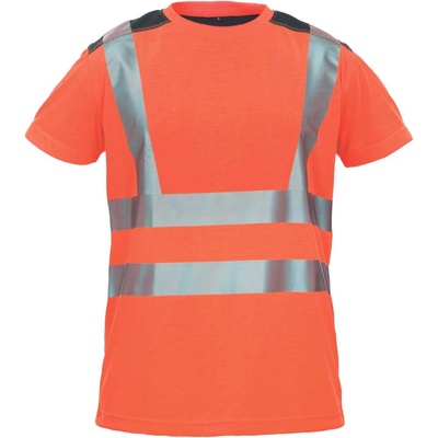CERVA Тениска cerva knoxfield hvps / hi-vis с щамповани светлоотразителни ленти - оранжева, размер l (0304013490003)