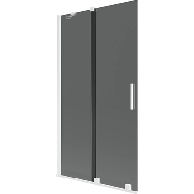 Mexen Velar параван за вана 2-крилен плъзгащ се 100 x 150 cm, графит, бял - 896-100-000-41-20 (896-100-000-41-20)