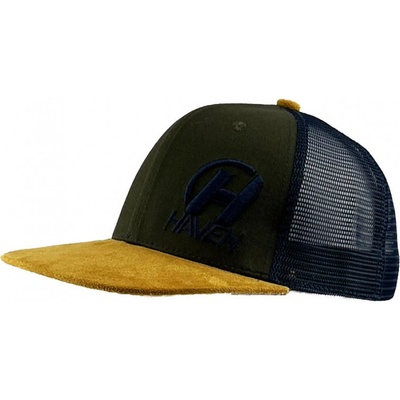 Haven Trucker s rovným kšiltem zelená-hnědá