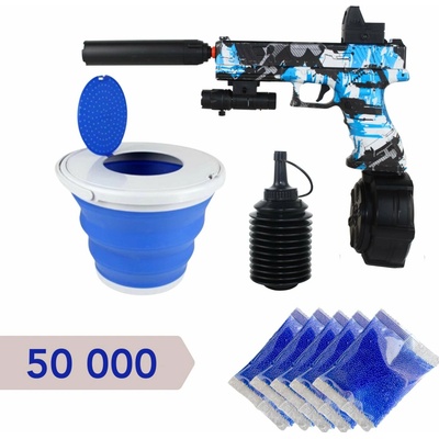 GLOCK MODRÝ: Výhodný set Oranžová / 50 000 ks - barel - modrý