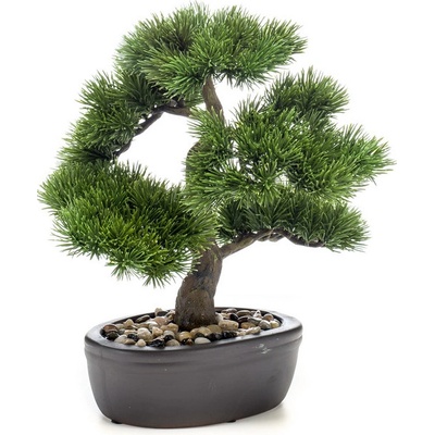 Umelý Bonsai Borovicei v kvetináči, 32cm