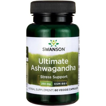 Swanson Ultimate Ashwagandha, 250 mg, 60 капсули, Swanson (SWU1003)