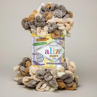 Alize Puffy Color 5926 hnědá