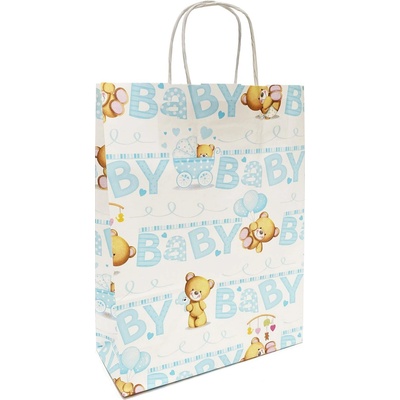 Bolis Dárková taška baby boy 24 cm x 10 cm x 31 cm