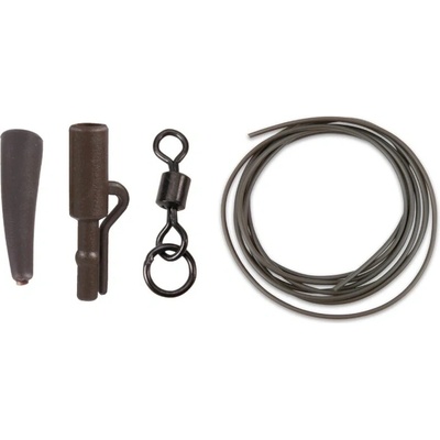 Anaconda 360° Flex Ring Swivel Safety Lead Clip Kit 5ks Armádna zelená