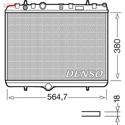 Chladič, chlazení motoru DENSO DRM21055