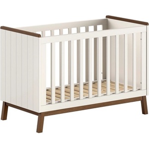 Vipack Бежово детско креватче 60x120 cm от масивен бор с регулируема височина Sezane - Vipack (SEBB6004)