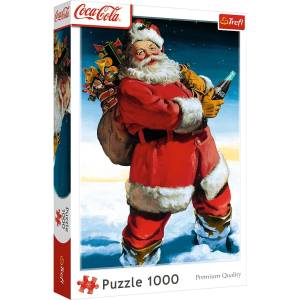 Trefl Пъзел Trefl от 1000 части - Coca-Cola: Дядо Коледа в снега (10923)