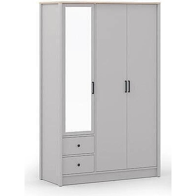 Трикрилен гардероб с огледало Lagom