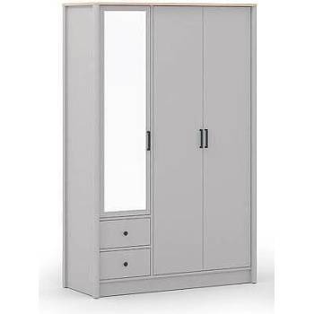 Трикрилен гардероб с огледало Lagom