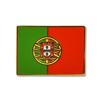Odznak (pins) 18mm vlajka Portugalsko - farebný