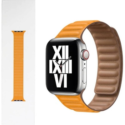 Apple Watch kožený tah 40/38mm S/M měsíčkově oranžový MY9D2ZM/A