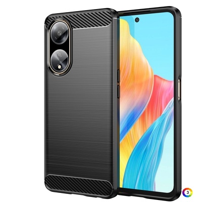 OPPO A1 Pro 5G / Reno8 T 5G / A98 5G Удароустойчив Carbon Fiber Калъф и Протектор