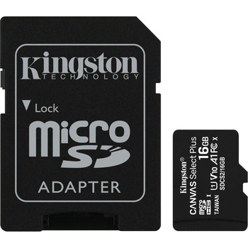 Kingston Canvas Select Plus microSDHC 16 GB SDCS2/16GB