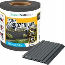 Jaks Krycia páska na plot s klipmi 19 cm x 35 m antracit