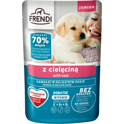 Frendi Junior Kúsky v jemnej omáčke s teľacím mäsom 100 g
