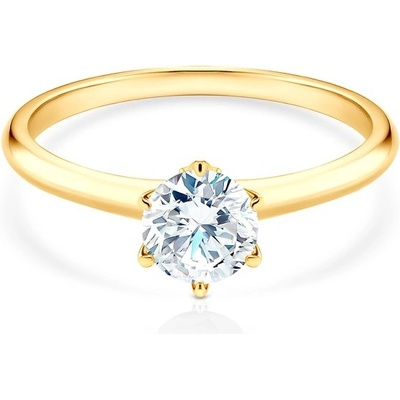 Savicki Zásnubný prsteň The Journey žlté zlato diamant TJ R3 1 D Z