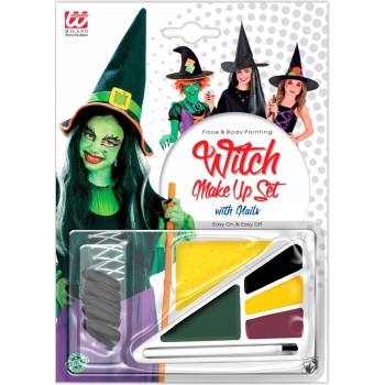 Sada na líčenie čarodejnica make up Halloween