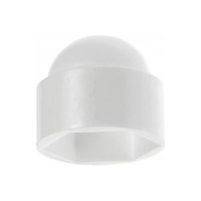 Krytka matice M6 PVC bílá Krytka šestihranné matice, hlavy šroubu se šestihrannou hlavou, plastová, bílá – Sleviste.cz