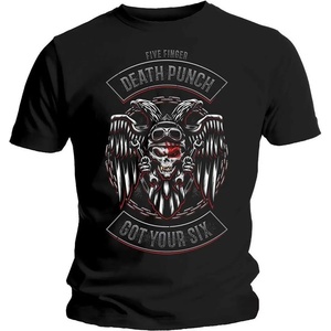 Five Finger Death Punch Biker Badge Black M Риза (FFDPTS21MB02)