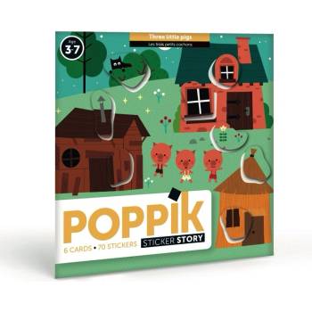 Image 1 of POPPIK Приказни стикери poppik - Трите прасенца (poc006)
