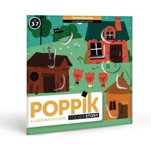 POPPIK Приказни стикери poppik - Трите прасенца (poc006)
