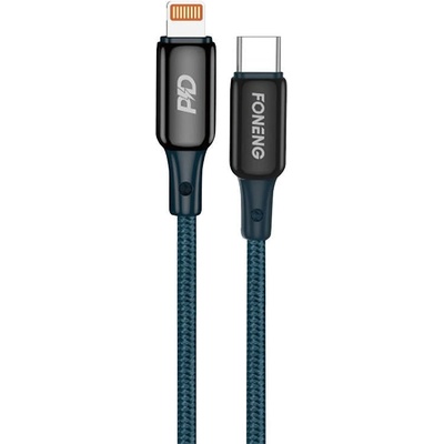 Foneng Кабел Foneng X87, USB-C към Lightning, 30W, 1.2m, син (X87 Type-C to iPhone)