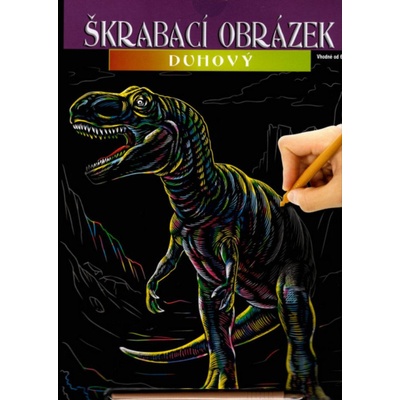 ArtLover škrabací obrázek duhový T Rex
