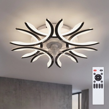 Brilagi - LED димируем таванен вентилатор LED/70W/230V Ø 76 см черен + с дистанционно управление (BG4009)