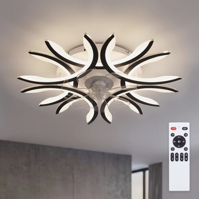 Brilagi - LED димируем таванен вентилатор LED/70W/230V Ø 76 см черен + с дистанционно управление (BG4009)