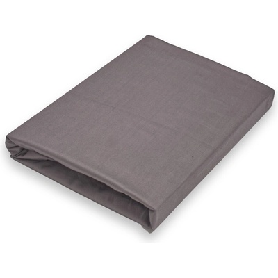 Brotex Napínacie satén prestieradlo antracitové 140x200