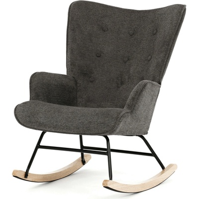 Autronic Houpací křeslo šedá látka AK-373 GREY2