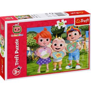 Trefl Пъзел Trefl от 30 части - Кокомелон, да играем заедно! (18295) - baby