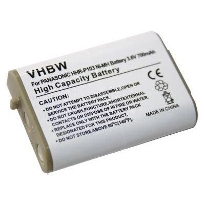 VHBW Батерия за Panasonic KX-TGA271A / KX-TGA271W / KX-TGA271B, 700 mAh (800102948)