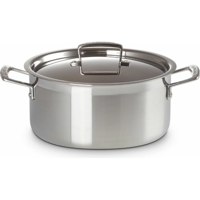 Le Creuset Kastról CLASSIC 24 cm, 5,3 l, strieborná, nerezová oceľ