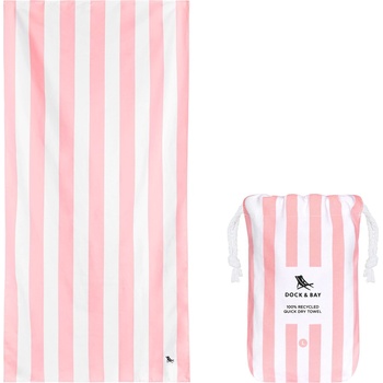 Dock & Bay Плажна кърпа бързосъхнеща 90 x 160 см, розов (TOWLB-CAB-LG-LTPNK-R)