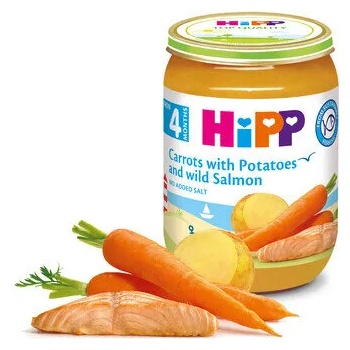 Image 1 of Hipp пюре Сьомга с ранни моркови и картофи - 190 г