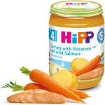 Hipp пюре Сьомга с ранни моркови и картофи - 190 г