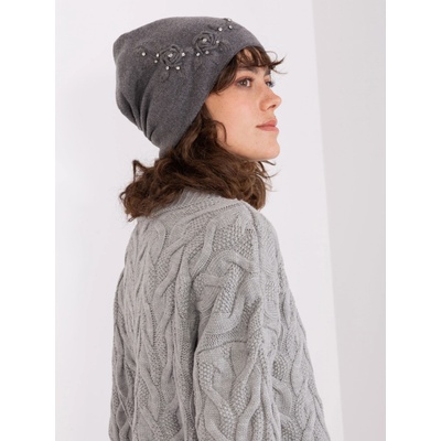 Wool Fashion Italia čepice AT-CZ-2329.79 Šedá tmavě