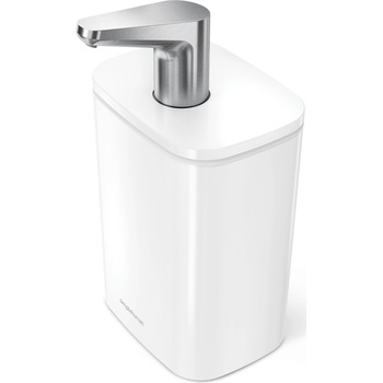 simplehuman Дозатор за сапун Simplehuman стоманен 473 мл бял (KT1195)