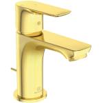 Ideal Standard Connect Air - Смесител за умивалник Piccolo Slim със сифон, BlueStart, Brushed Gold A7017A2 (A7017A2)