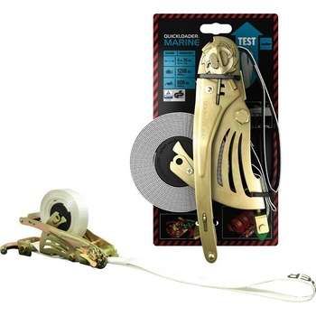 Quickloader Retractable/Marine water Samonavíjací jednodielny račňový popruh 1200 kg 4 m x 25 mm