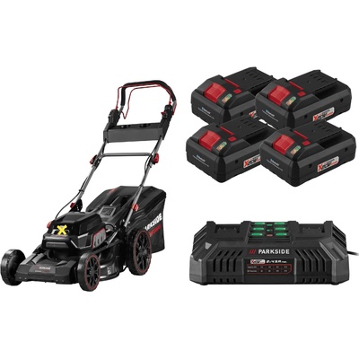 Parkside Performance Pprma 40-Li C3 + Smart akumulátor 20 V/4 Ah, 4 kusy + dvojitá nabíjačka 20 V/4,5 A 800013349