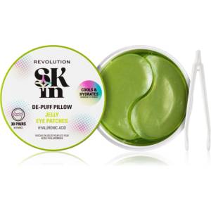 Revolution Skincare Skindividual Happy Hydrate De-Puff Hyaluronic Acid Jelly Eye Patches хидратиращи гел-възглавнички за околоочната област 30 бр