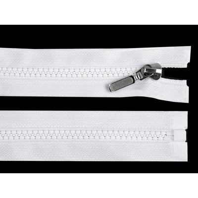 Kostěný zip No 5 délka 70 cm s ozdobným jezdcem Varianta: 220 modrá jeans tmavá, Balení: 1 ks