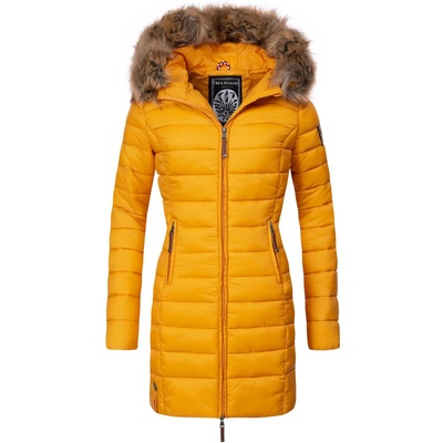 MARIKOO Зимно палто 'Rose' жълто, размер XL