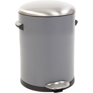 EKO-Europe Кош за отпадъци EKO BELLE DELUXE с педал (3 л) - сив (EKO 921703 - Grey)